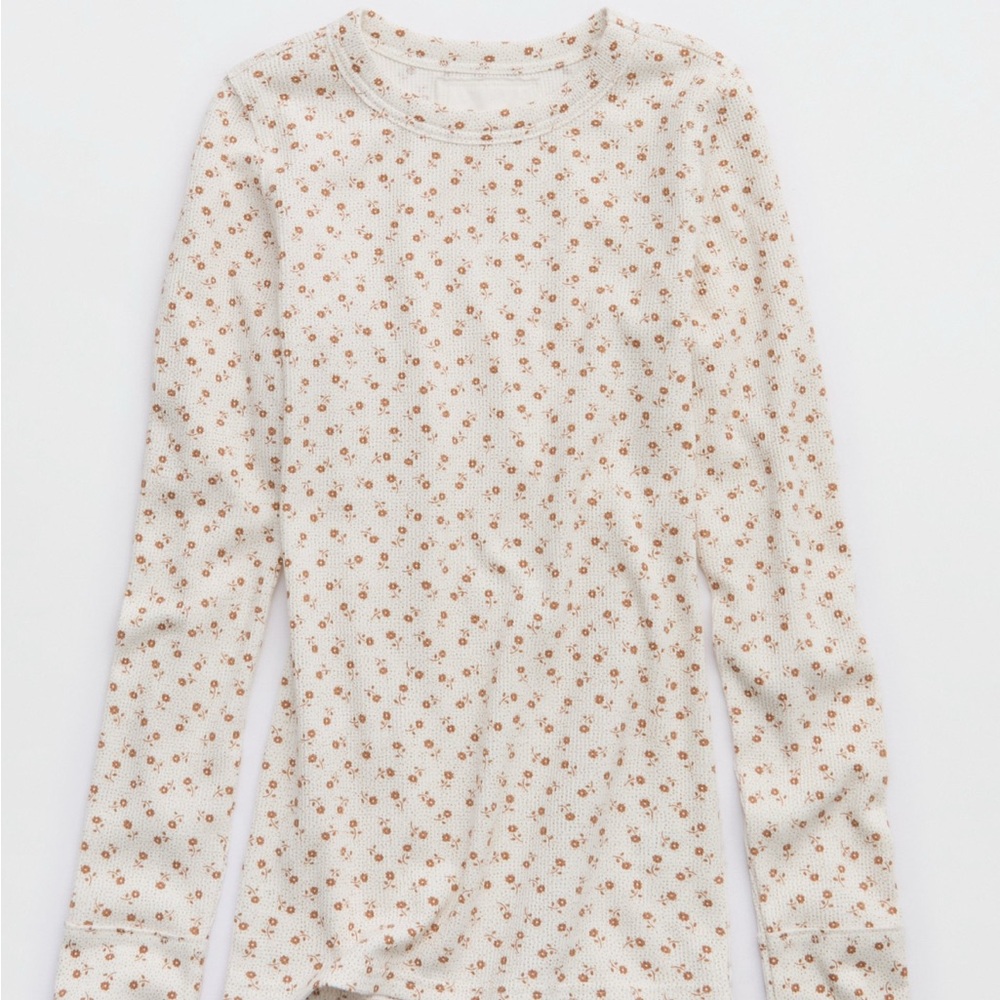 Aerie Rib Knit Long Sleeve Tee